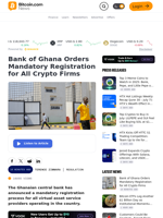 Bank of Ghana Orders Mandatory Registration for All Crypto Firms – Regulation Bitcoin News