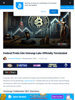 Federal Probe Into Uniswap Labs Officially Terminated | Bitcoinist.com