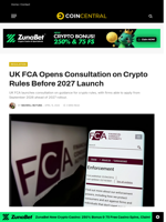 UK FCA Opens Consultation on Crypto Rules Before 2027 Launch - CoinCentral