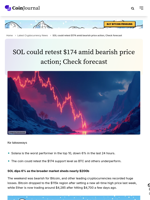 SOL could retest $174 amid bearish price action; Check forecast