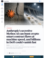 Anthropic's Mythos puts hundreds of billions in crypto at immediate risk