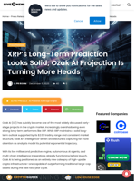 XRP’s Long-Term Prediction Looks Solid; Ozak AI Projection Is Turning More Heads | Live Bitcoin News