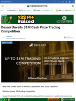Dexari Unveils $1M Cash Prize Trading Competition - TheNewsCrypto