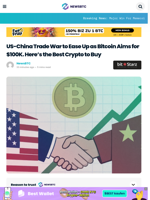 US-China Trade War to Ease Up as Bitcoin Aims for $100K. Here's the Best Crypto to Buy