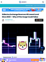 Shiba Inu Exchange Reserves Hit Lowest Level Since 2023 — Why A Price Surge Could Follow