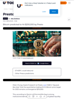Presto: $200K Bitcoin Coming