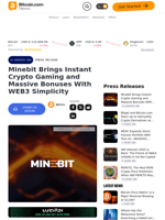 Minebit Brings Instant Crypto Gaming and Massive Bonuses With WEB3 Simplicity – Press release Bitcoin News