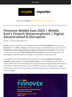 Finnovex Middle East 2025 | Middle East’s Fintech Metamorphosis | Digital, Decentralized & Disruptive