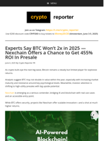 Experts Say BTC Won't 2x in 2025 — Nexchain Offers a Chance to Get 455% ROI In Presale