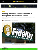 Fidelity Becomes Top Shareholder in Metaplanet Amid Bitcoin Focus - CoinCentral