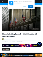 Bitcoin Is Getting Banked — 60% Of Leading US Banks Are Ready | Bitcoinist.com