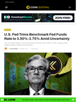 U.S. Fed Trims Benchmark Fed Funds Rate to 3.50%-3.75% Amid Uncertainty