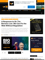 A Response To Sir Tim Berners-Lee: We Can Fix The Web Without Regulation