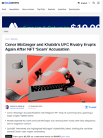 Conor McGregor vs Khabib NFT War Explodes on Crypto Twitter
