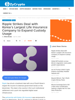 Ripple Strikes Deal with Korea’s Largest Life Insurance Company to Expand Custody Usage ⋆ ZyCrypto