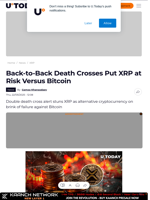 Back-to-Back Death Crosses Put XRP at Risk Versus Bitcoin
