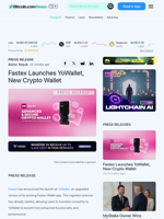 Fastex Launches YoWallet, New Crypto Wallet – Press release Bitcoin News