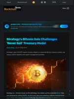 Strategy's Bitcoin Sale Challenges 'Never Sell' Treasury Model - Blockchain.News