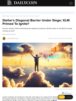 Stellar’s Diagonal Barrier Under Siege: XLM Primed To Ignite? - DailyCoin