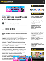 Tapbit Delivers a Strong Presence at TOKEN2049 Singapore