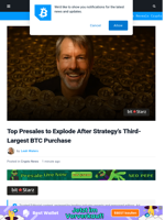 Best Presales to Watch as Strategy Snags More BTC