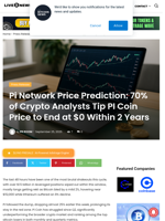 Pi Network Price Prediction: 70% of Crypto Analysts Tip PI Coin Price to End at $0 Within 2 Years | Live Bitcoin News