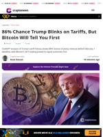 Trump Tariffs: Bitcoin May Indicate 86% Chance of a Blink Soon