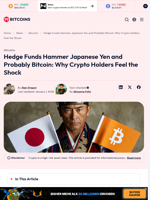 Hedge Funds Hammer Japanese Yen and Probably Bitcoin: Why
Crypto Holders Feel the Shock