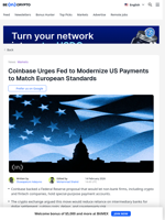 Coinbase Puts the Pressure on Fed, Here’s Why