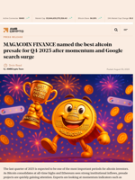 MAGACOIN FINANCE named the best altcoin presale for Q4 2025 after momentum and Google search surge - AMBCrypto