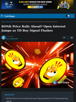 BONK Price Rally Ahead? OI Jumps as TD Buy Signal Flashes