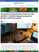Top Analyst Forecasts Place Ozak AI in the 45,000%–120,000% Range Compared to Bitcoin’s Historical Ceiling