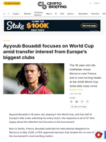 Ayyoub Bouaddi focuses on World Cup amid transfer interest from Europe's biggest clubs