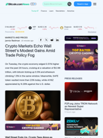Crypto Markets Echo Wall Street's Modest Gains Amid Trade Policy Fog – Markets and Prices Bitcoin News