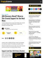 ADA Recovery Ahead? Observe This Crucial Support for the
Next Move