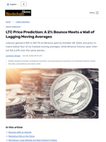 LTC Price Prediction: A 2% Bounce Meets a Wall of Lagging Moving Averages - Blockchain.News
