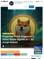 Dogecoin Price: Dogecoin’s Elliott Wave Signals $1 - $2 Surge Ahead | Live Bitcoin News