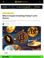 Why is Crypto Crashing Today? Let's Dive In - CoinCentral