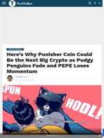 Here’s Why Punisher Coin Could Be the Next Big Crypto as Pudgy Penguins Fade and PEPE Loses Momentum - TechBullion