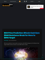 BCH Price Prediction: Bitcoin Cash Eyes $568 Resistance Break for Move to $592 Target - Blockchain.News