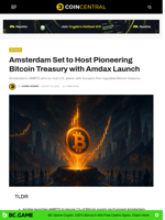 Amsterdam Set to Host Pioneering Bitcoin Treasury with Amdax Launch