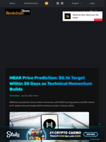 HBAR Price Prediction: $0.16 Target Within 30 Days as Technical Momentum Builds - Blockchain.News