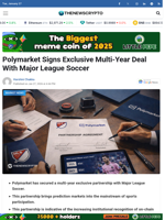 Polymarket Signs Exclusive Multi-Year Deal With Major League Soccer