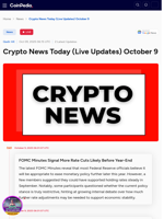 Crypto News Today (Live Updates) October 9