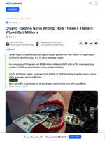 How These 3 Crypto Traders Lost Millions