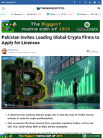 Pakistan Invites Leading Global Crypto Firms to Apply for Licenses - TheNewsCrypto