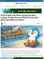 Arctic Pablo Coin Rises Among the Best Cryptos To Buy Now as Official Trump Hits Back, But Shiba Inu Falters