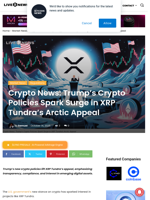 Crypto News: Trump’s Crypto Policies Spark Surge in XRP Tundra’s Arctic Appeal | Live Bitcoin News