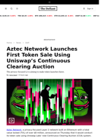 Aztec Network Launches First Token Sale Using Uniswap’s Continuous Clearing Auction - 