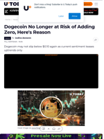 Dogecoin No Longer at Risk of Adding Zero, Here's Reason
